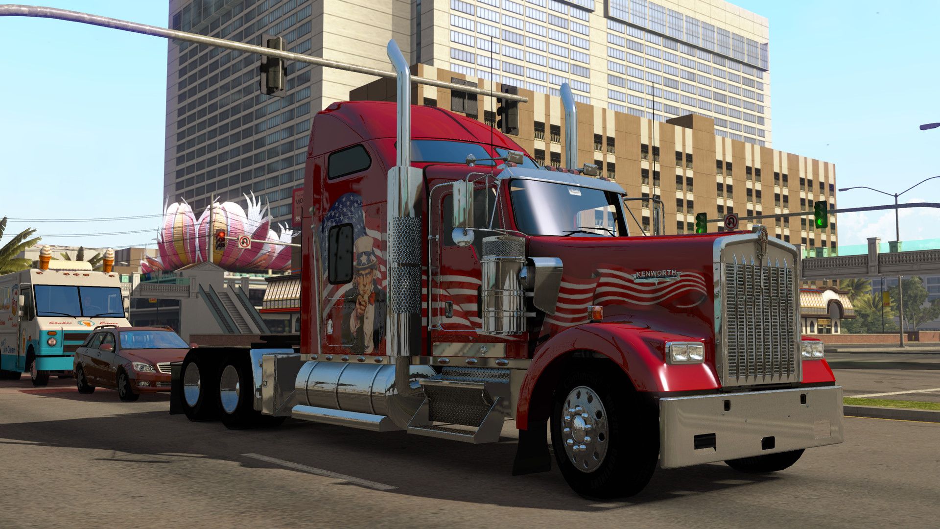 American Truck Sim Hosting Background